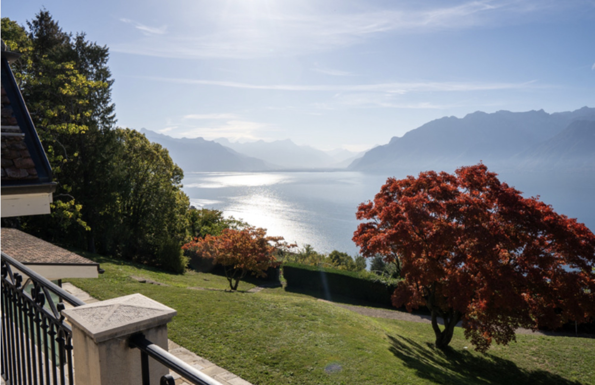 Vue lac et Alpes